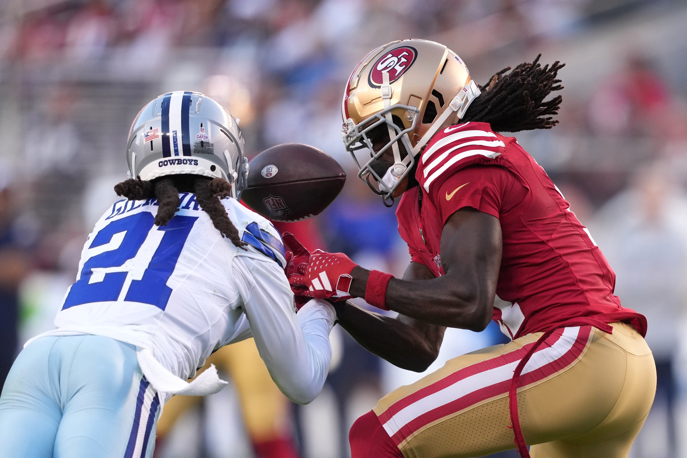 Stephon Gilmore, Brandon Aiyuk, San Francisco 49ers