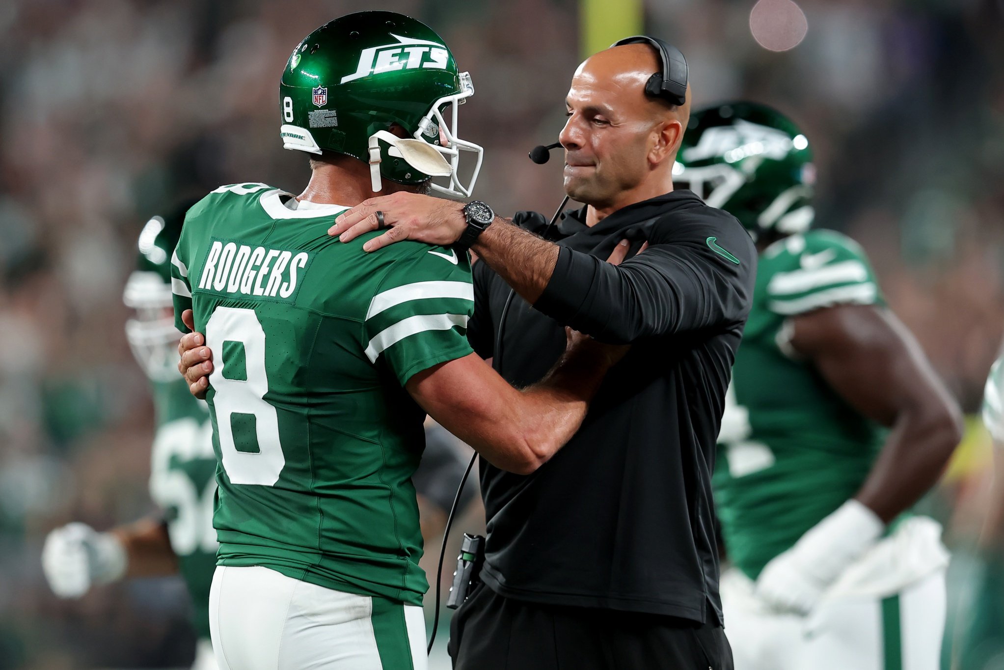 Aaron Rodgers, Robert Saleh, New York Jets